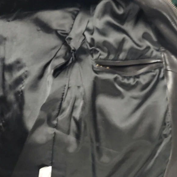 Men's Black Leather Jacket - Picture 4 of 4